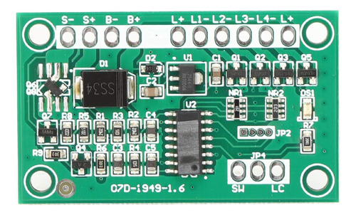 Modulo Control Lampara Solar Cuatro Salida Tablero Luz 6v 7v