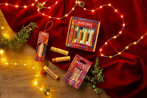 Regalo Navideño De Burts Bees Bissable Color, 3 Relucientes