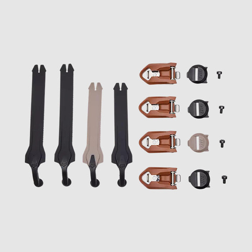 Repuesto Bota Moto Comp Strap Kit 22 Negro/cafe Fox