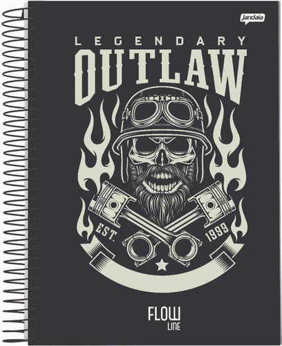 Caderno C/d 01 Materia Flow 80 Folhas Jandaia