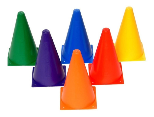 Mini Cone Agilidade 18 Cm C/ 10 Demarcatório Circuito