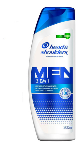 Shampoo Anticaspa Men 3x1 Head & Shoulders 200ml
