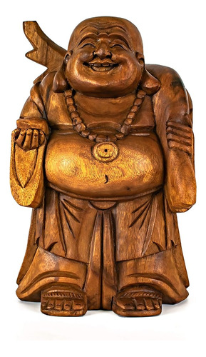 Colección G6 12  Estatua De Buda Feliz Viajera Tallada A Man