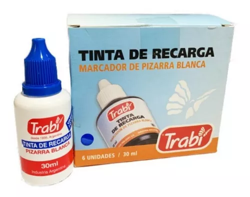 Tinta para sellos AZUL x30 ml Trabi