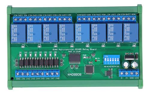 Modo De Relé Din35 C45 Uart Rs485 De 8 Entradas Aisladas Y