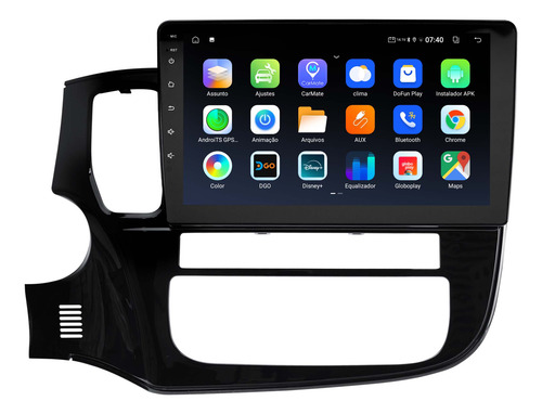 Multimidia Outlander 15/21 Android 14 2gb 64gb Carplay 10p