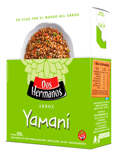 Pack X 3 Arroz Yamani Dos Hermanos X 500 Grs.