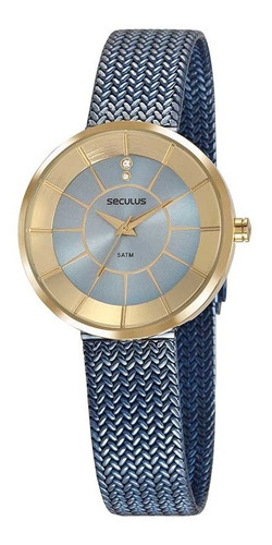 Relógio Seculus Feminino Glamour Dourado 23681lpsvls2
