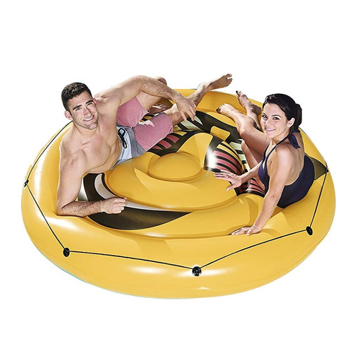 Emoji Inflable Gigante Colchoneta Para Pileta Emoticon 1,88