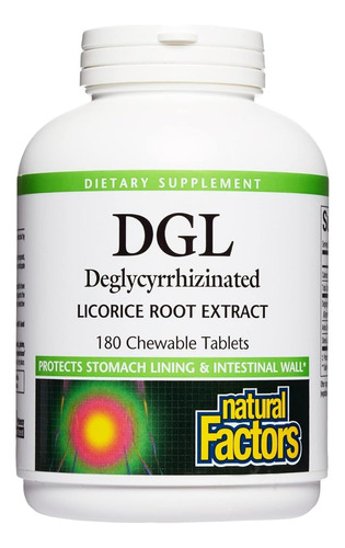 Natural Factors Dgl Licorice Root Extract 180 Tabletas