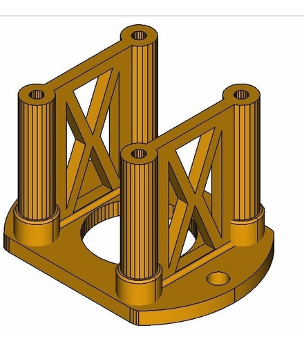 Soporte / Base Para Motor Nema 17 Cnc Grbl 3d Frontal