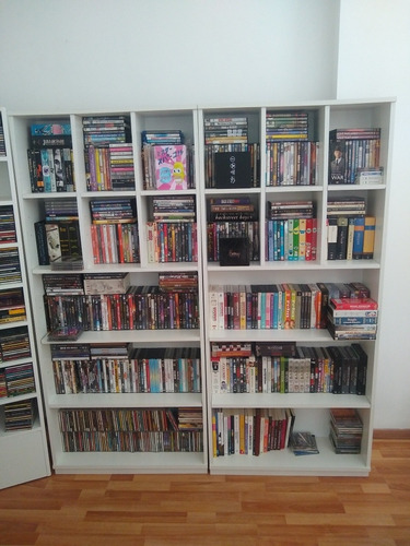 Mueble Para 1000 Cds,dvds, Libros Melamina Blanca 