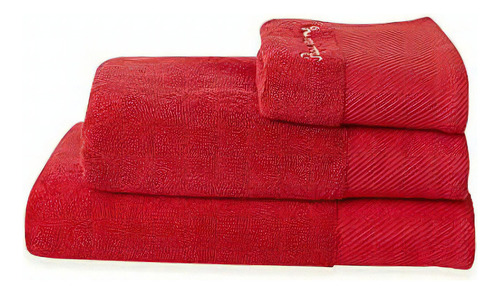 Pepe Jeans, Toalla Baño 100% Algodón, Color Rojo, Braxton
