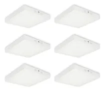 Comprar Panel Plafón Led Lámpara Techo 28x28cm Luz Fría 24w Pack X 6