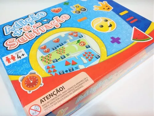 Jogo Educativo Brinquedo Pedagógico Matemática Adição Número