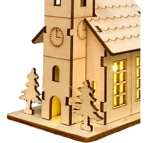 Colección De Casas De Madera Sin Estilo C 9.4x7x12.5cm