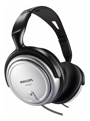 Fones de ouvido Philips Tv Shp2500 Plateado/Tecnocenter Cor Preto/Prateado