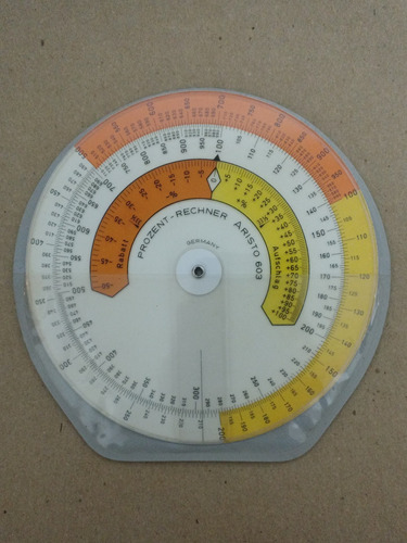 Regla Circular De Cálculo Aristo 603