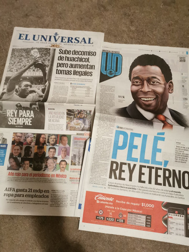 Periódico El Universal Muerte De Pelé