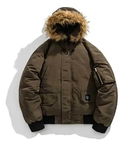 Chaqueta Cálida De Invierno Con Capucha Acolchada De Algodón Para Hombre, Casual, Unisex