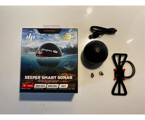 Deeper Smart Sonar Pro + Con Base Para Celular En La Caña