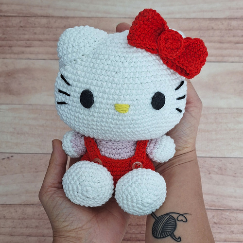 Muñeco Hello Kitty Tejido Al Crochet - Regalo - Amigurumis