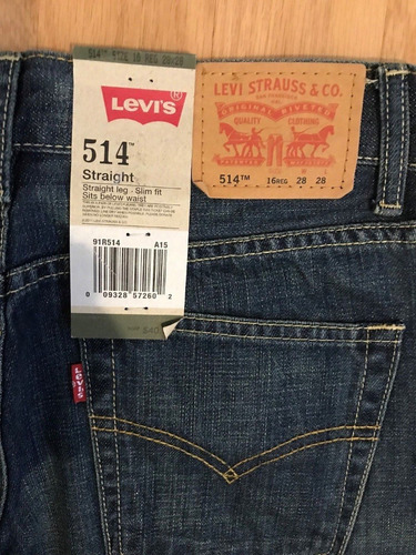 Levi S 514 Jeans Deslavado Straight Boy S Original Mercado Libre