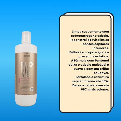 Schwarzkopf Blondme Light Shampoo 1l