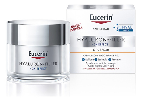 Eucerin Hyaluron Filler Crema Facial De Día Fps30 X 50 Ml