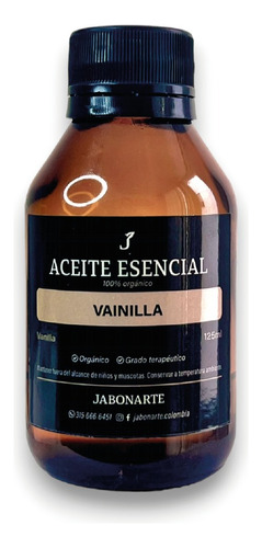 Aceite Esencial De Vainilla 125 Ml Puro - Grado Terapeutico
