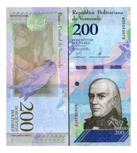Cédula Fe Estrangeira 200 Bolívares Venezuela