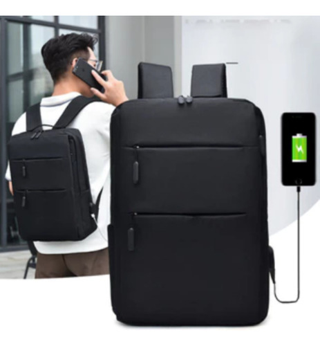 Mochila Executiva Impermeável: Espaço Para Notebook Preto