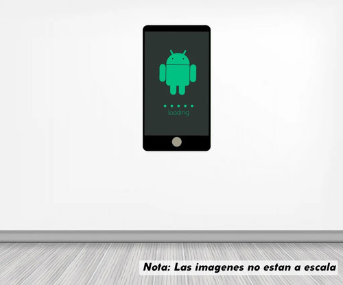 Vinil Sticker Pared 25 Cm. Lado Android Modld0008