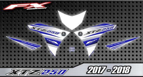 Calcos Simil Original Yamaha Xtz 250 Lander 2018 Fxcalcos