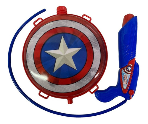 Imagen 2 de 7 de Pistola De Agua Mochila Recargable Infantil Avengers Pileta