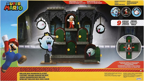 Super Mario Juego De Figuras De Acción Deluxe Boo Mansion