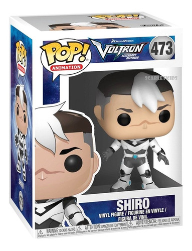 Funko Pop Voltron Shiro 473 Original Pop! Scarlet Kids