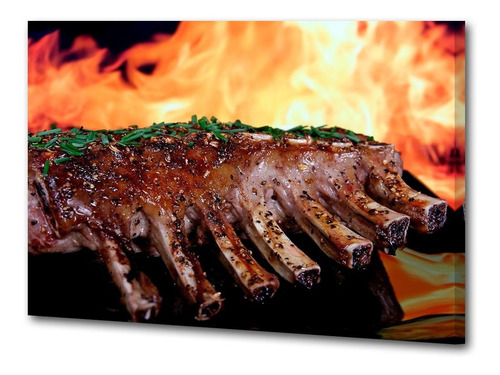 Cuadro 40x60cm Carne Cocina Asado Vaca Cerdo M4