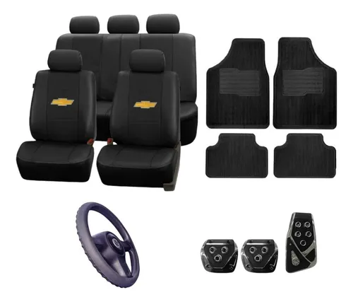 Capa Banco Couro Vermelha Kit + Brindes Gm