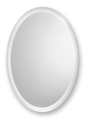 Espejo Moderno Ovalado Touch Con Luz Led 20w Calida 60x80cm