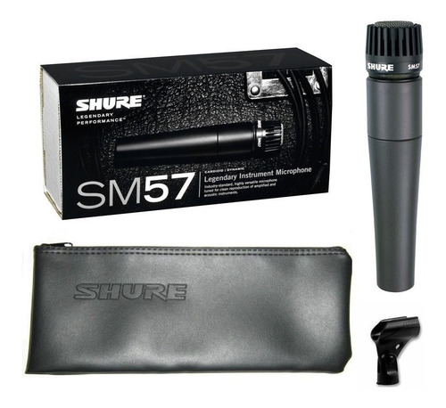 Imagen 6 de 10 de Micrófono Shure Sm57 Dinámico Cardioide Instrumentos Y Voces
