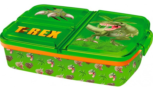 Vianda Bento Box Dinos T-rex 3 Divisiones