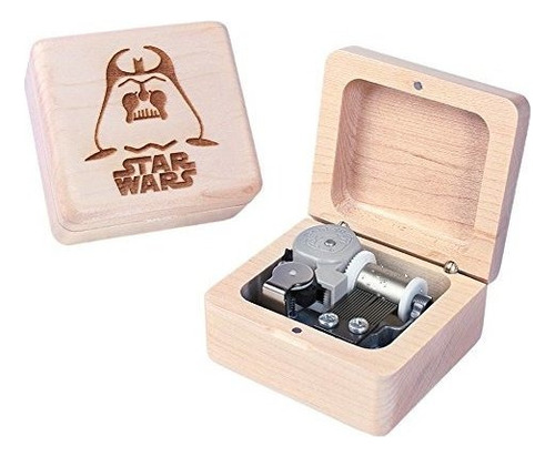 Sinzyo Caja De Música De Madera Hecha A Mano De Star Wars, 