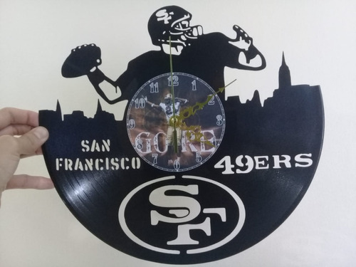 Reloj En Disco De Vinilo | 49ers, San Francisco, Nfl