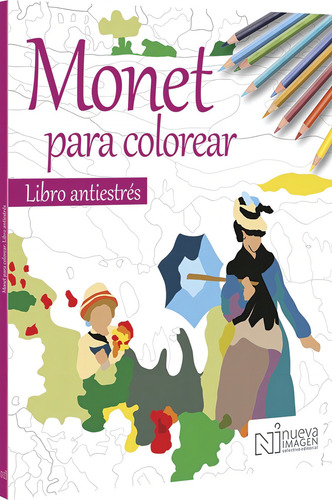 Monet Para Colorear Arte Libro Antiestres Lirios Acuaticos