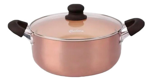 Imagen 5 de 11 de Cacerola Antiadherente Ceramico Hudson 20 Cm Color Cobre