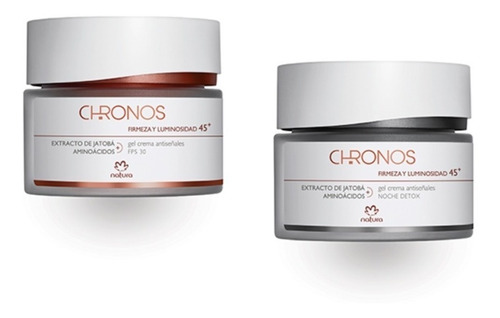 Kit  Crema Antiseñal 45+ Chronos Natura 2 Producto