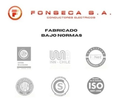 Cable Tipo Subterráneo 2x1.5mm X 65 Metros Fonseca Por E631