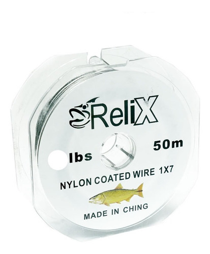 Cable Hilo Tanza Acero Leader Lider Relix 100lb 50m Bobina