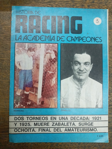 Historia De Racing Nº 5 * La Academia De Campeones * Gam *